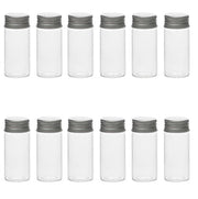 Decorazioni per Feste 12 Stuks - 30 ml Vetro Translucido - Pochette Vuote - Coperchi in Alluminio - Piccoli Contenitori - Decorazioni di Matrimonio - Pochette di Prova