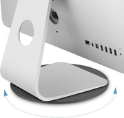 Scheda di Supporto per Monitor Rotativo in Alluminio con Base Girevole per Schermo PC o TV Plana.