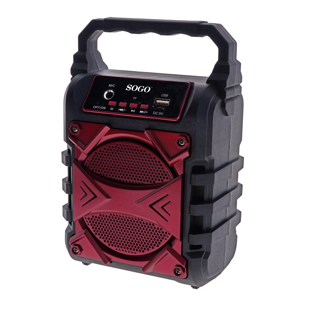 Altoparlante bluetooth portatile con karaoke, microfono 6,3mm, radio FM 60W, batteria ricaricabile feste - SOGO