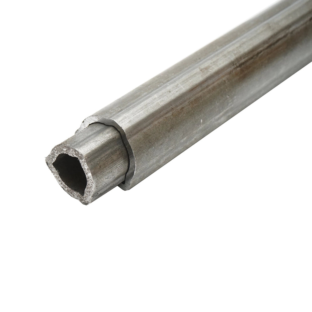 Set tubo triangolare serie T2 esterno/interno 36x29 L=1m.