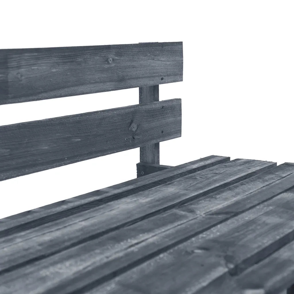 Panca da Giardino su Pallet in Legno Grigio 44697