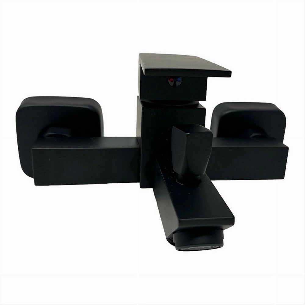 Trade Shop - Rubinetto Bagno Ultra Moderno Miscelatore Orientabile Per Vasca Nero Opaco 87209 -