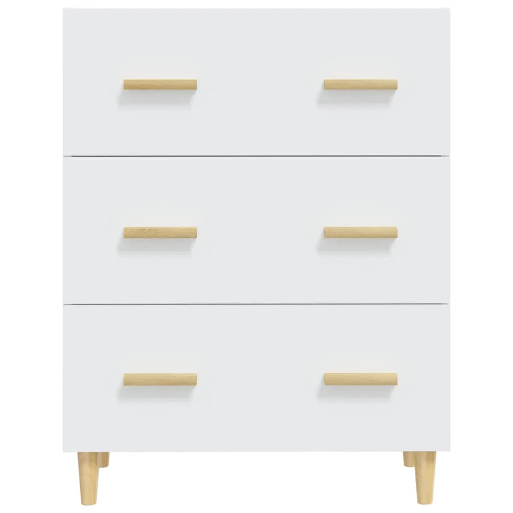 Buffet credenza cassettiera armadio mobile contenitore organizer per cucina soggiorno salotto 70 x 34 x 90 cm legno ingegnerizzato bianco 02_0030484