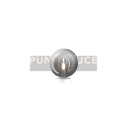 LUMETTO BIANCO 1 LUCE VETRO FUME 1184BI-P-FU