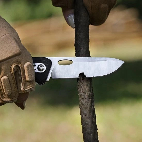 Strumento di sopravvivenza EDC con manico G10 - Kit di sopravvivenza per campeggio con lama intercambiabile