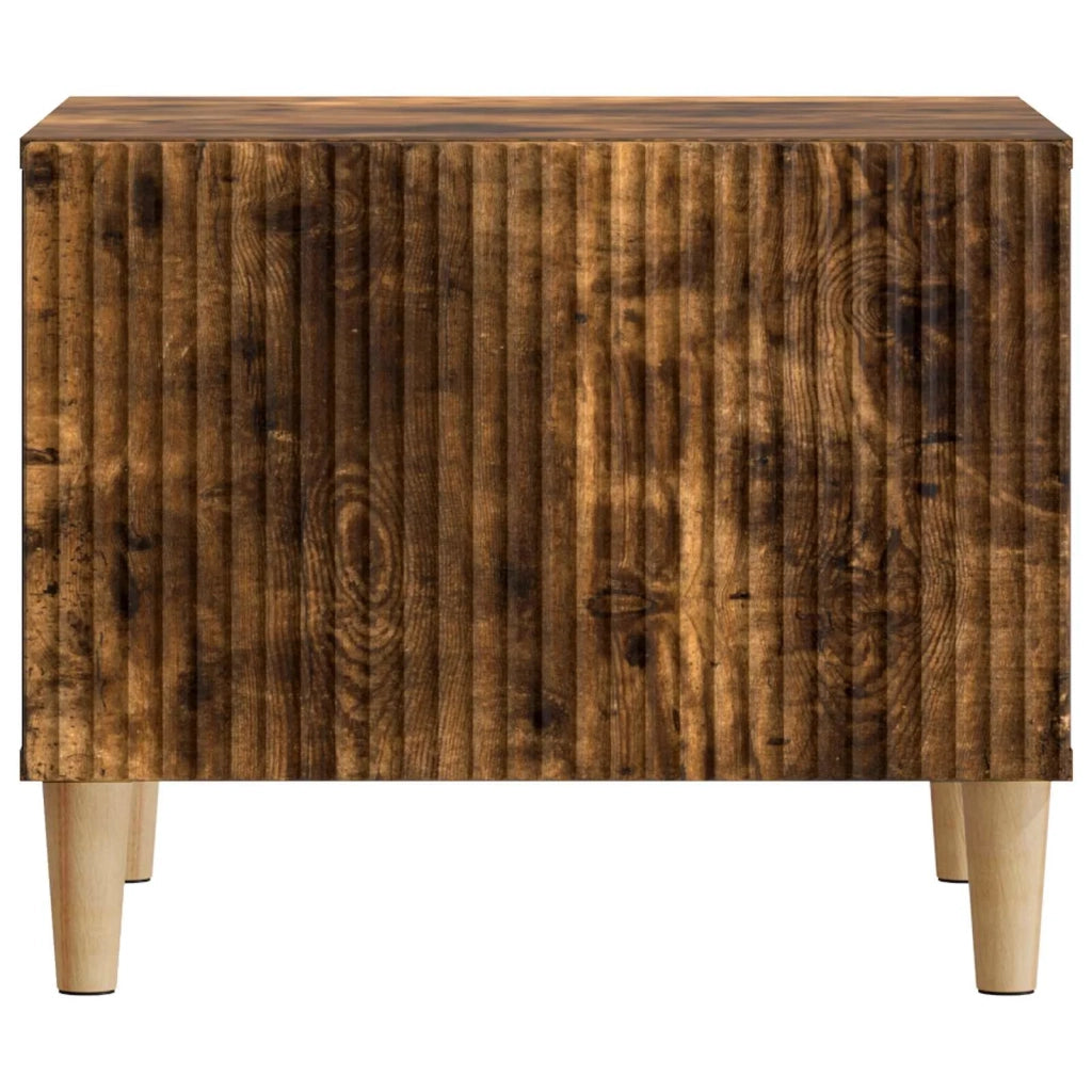 Tavolino da salotto | Tavolino da caff¨¨ | Tavolino da Soggiorno con cassetto Rovere Fumo 49 x 50 x 40 cm