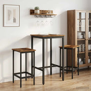 Sgabello da bar 2 pcs Legno antico 40 x 32 x 64 cm 8006136