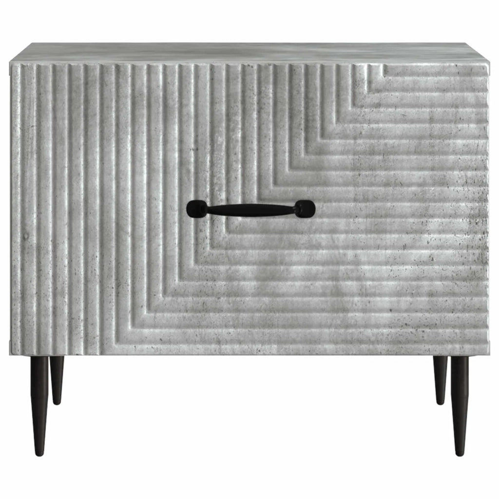 Tavolino da salotto con cassetto Grigio Cemento 49 x 50 x 40 cm