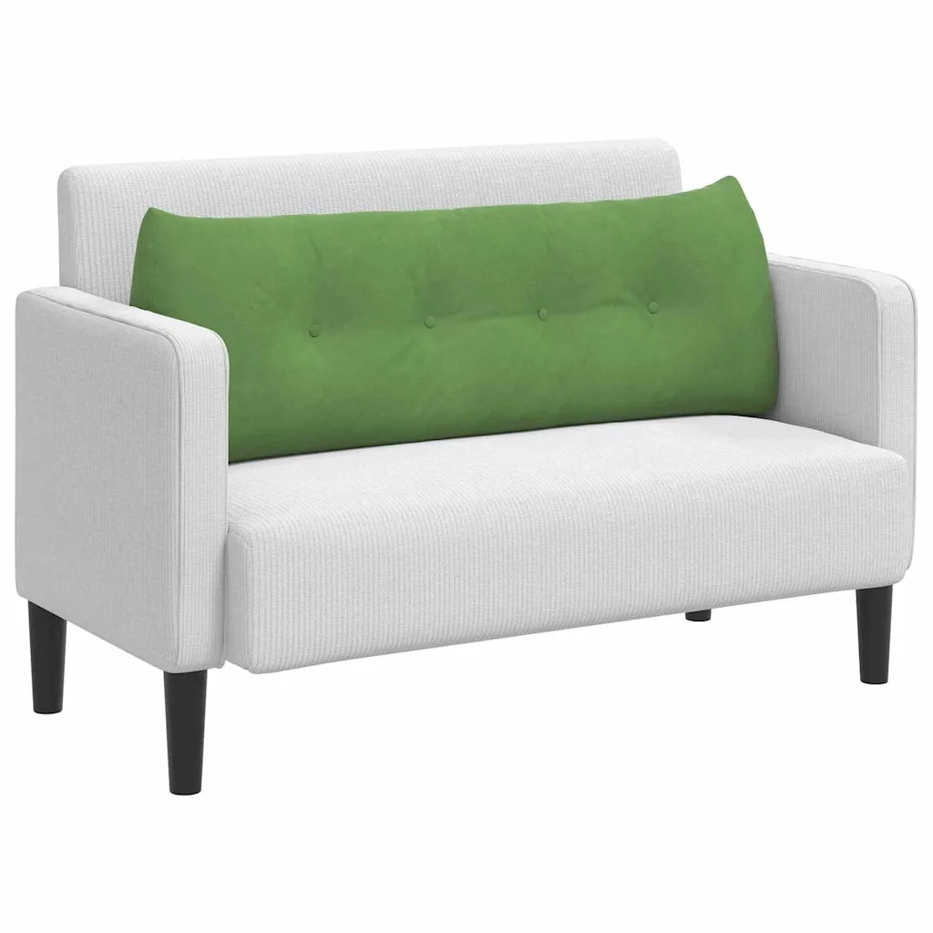 Cuscino per Schiena | Cuscino dorsale Verde chiaro 140 x 24 x 50 cm Velluto