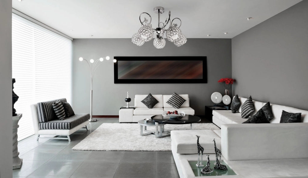 Lampadario In Cristallo Con Foglie In Metallo APP636-5C