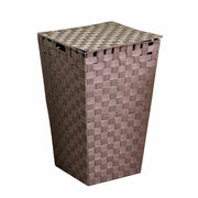 Cesto Portabiancheria in poliestere tortora quadro cm 33x33xh53