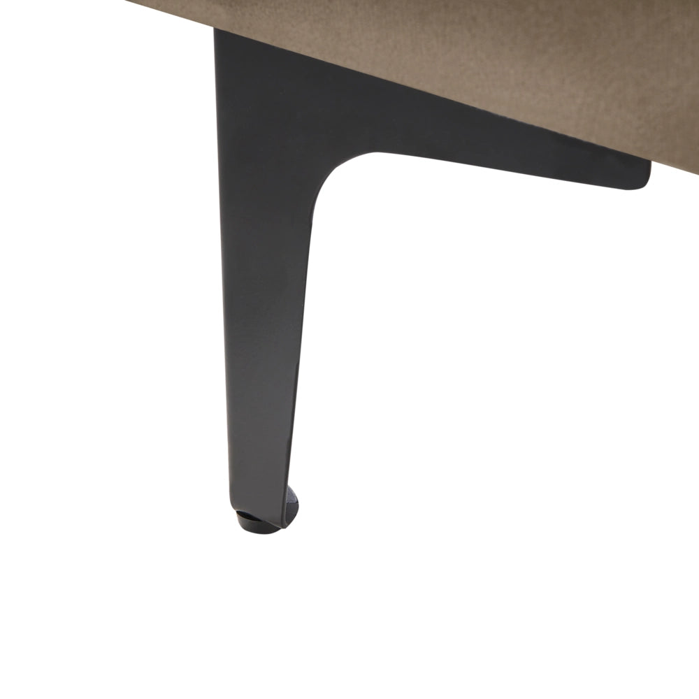 Letto matrimoniale EU Beige Velvet 160 x 200 cm Imbottito Telaio Poggiatesta