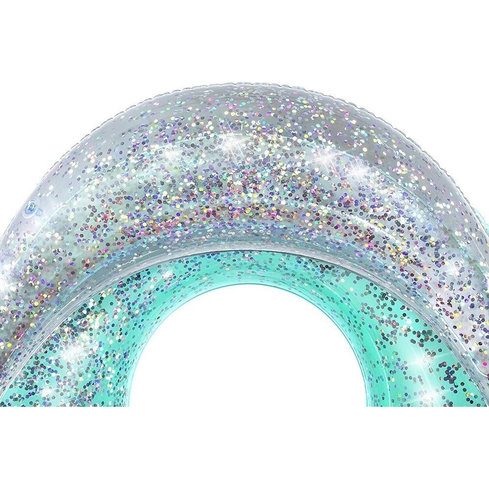 Trade Shop - Ciambella Gonfiabile Dream Glitter 117 X 117 Cm Salvagente Con 2 Maniglie 43509 -