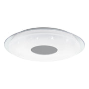 Plafoniera Moderna Lanciano-Z Acciaio Bianco 4 Luci Led Integrato 11,2W