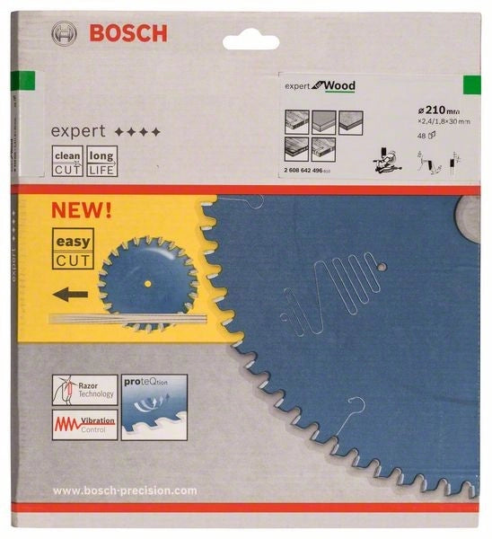2608642496 - Lama per troncatrice Expert for Wood 210 x 30 x 2,4 mm, 48