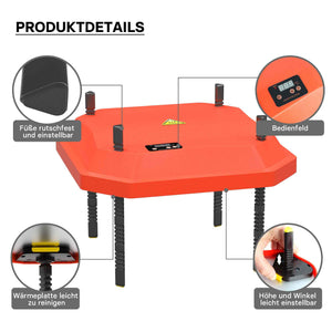 Fudajo Chioccia artificiale 30x30cm 50W Piastra termica per 20-25 pulcini con temperatura regolabile