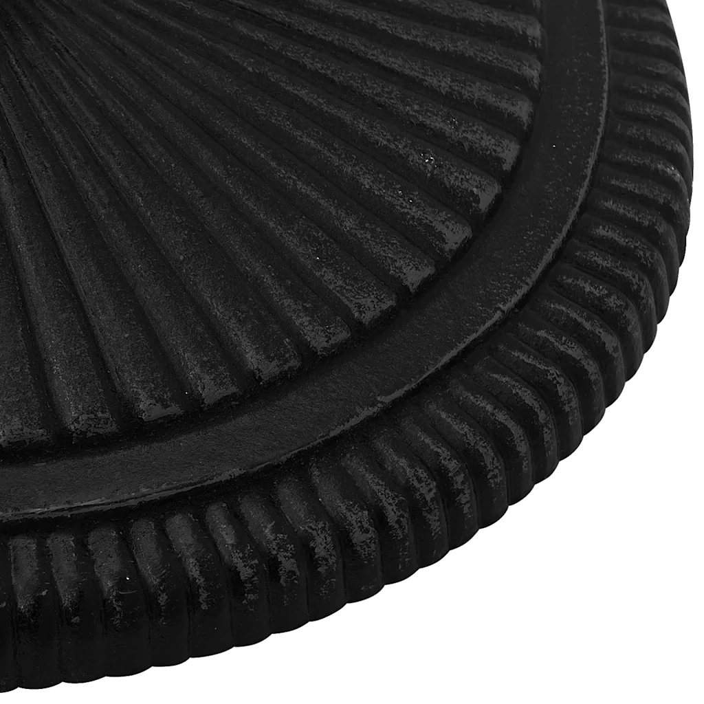Base per ombrellone-Supporto per ombrellone Nera 45x45x30 cm in Ghisa