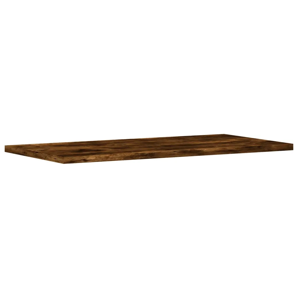 Mensole Parete 4pz Rovere Fumo 60x20x1,5 cm Legno Multistrato 838231