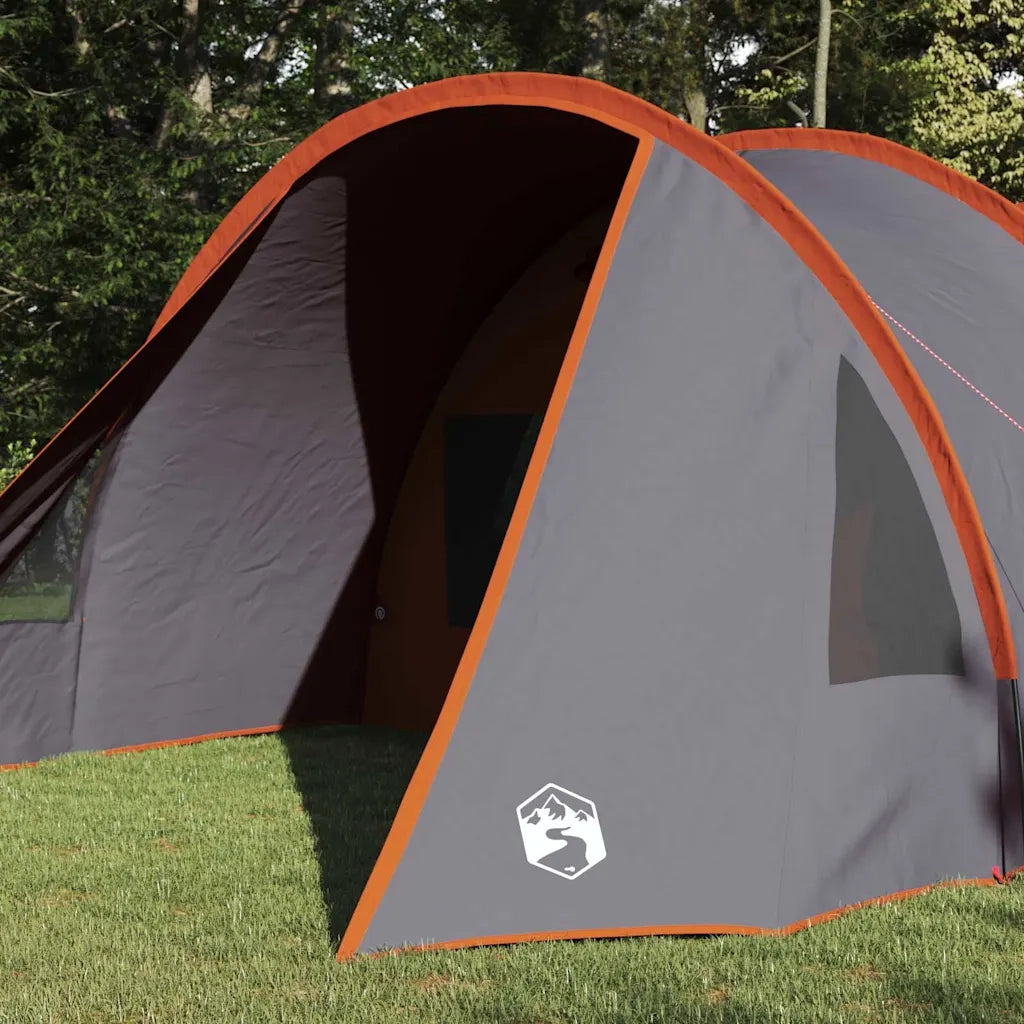 Tenda tunnel per 4 persone 4 persona Grigio e arancione 42004040