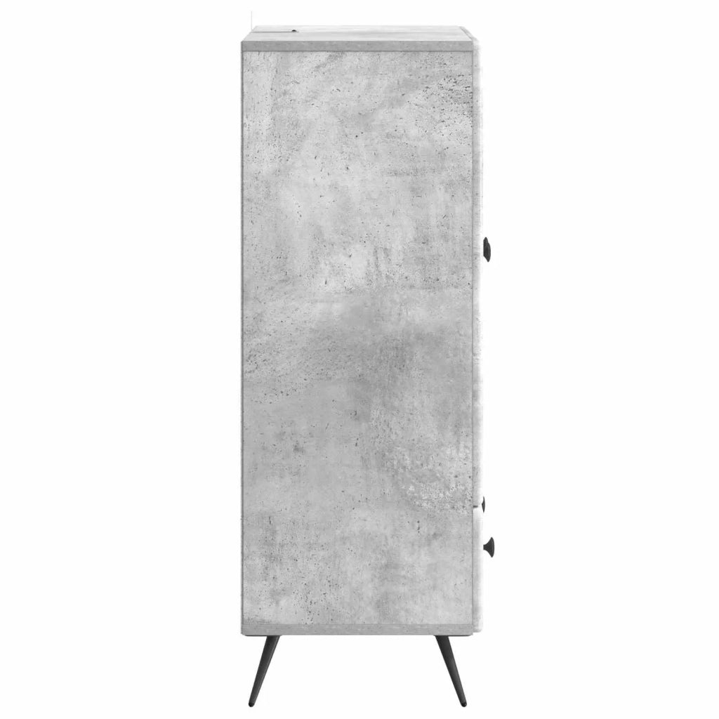 Credenza Grigio Cemento 66 x 34,5 x 95 cm Legno ingegnerizzato