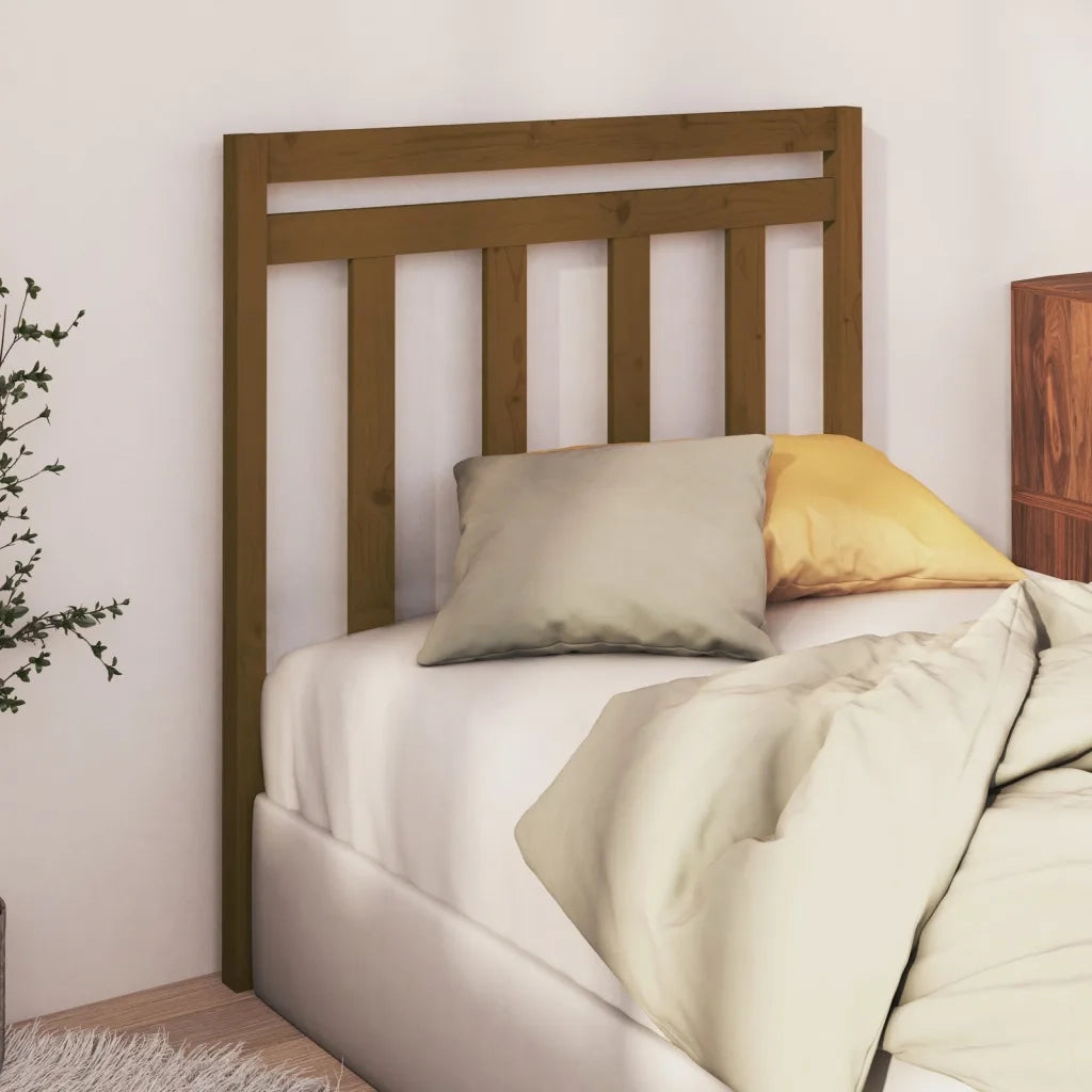 Testiera | Testata per Letto ambra 106x4x100 cm in Legno Massello di Pino