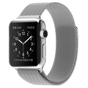 Trade Shop - Cinturino Argento 42mm Maglia Milanese Iwatch Serie 3/2/1 Chiusura Magnetica -