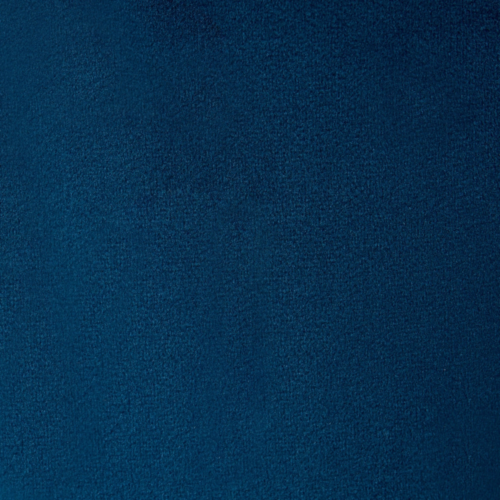 Pouf Blu Velluto Pouf Poggiapiedi Rotondo Glam