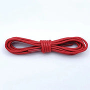 2 paia cordoni in cotone di 100 cm di lunghezza - Cordoni rotondi di 2,5 mm - Cordoni rotondi robusti - Cordoni duraturi - Cordoni per stivali - Cordoni in pelle impermeabili - Per scarpe e stivali eleganti