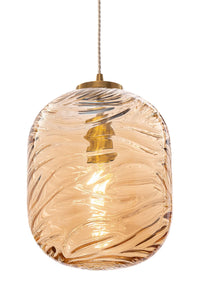Lampada pendente Pendant in Metallo Dunas Ottone