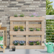 Fioriere per Euro pallet 24 pcs Nero 13,5 x 9 x 9,5 cm 42037223