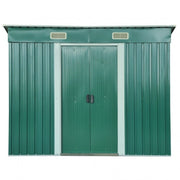 Casetta Porta Atrezzi in Metallo Ezooza 237 x 119 x 181 cm in Lamiera di colore Verde