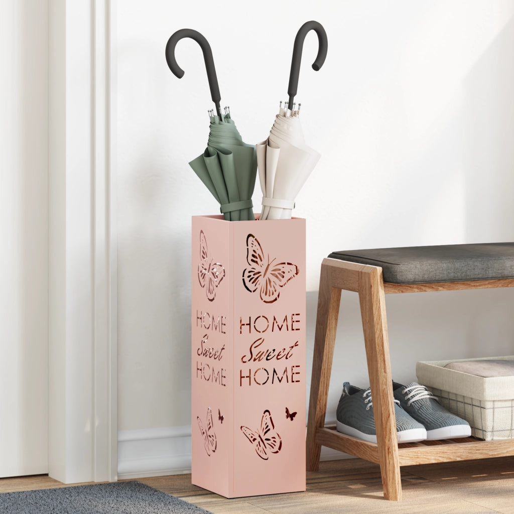 Portaombrelli Rosa Metallo Standard Intarsi Decorativi
