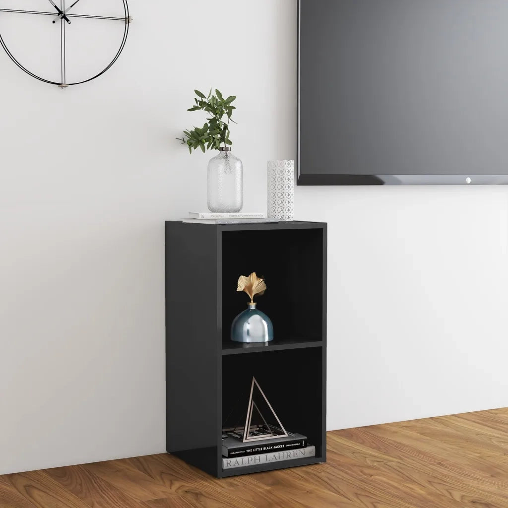 Mobile Porta TV Grigio Lucido 72x35x36,5cm in Legno Multistrato 805533