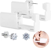 Kit di piercing temporaneo con protezione - acciaio inossidabile - 2 pezzi