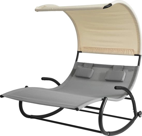 Letto da sole relax per giardino - Sedia da giardino - Divano da giardino - 140 x 180 x 184 cm