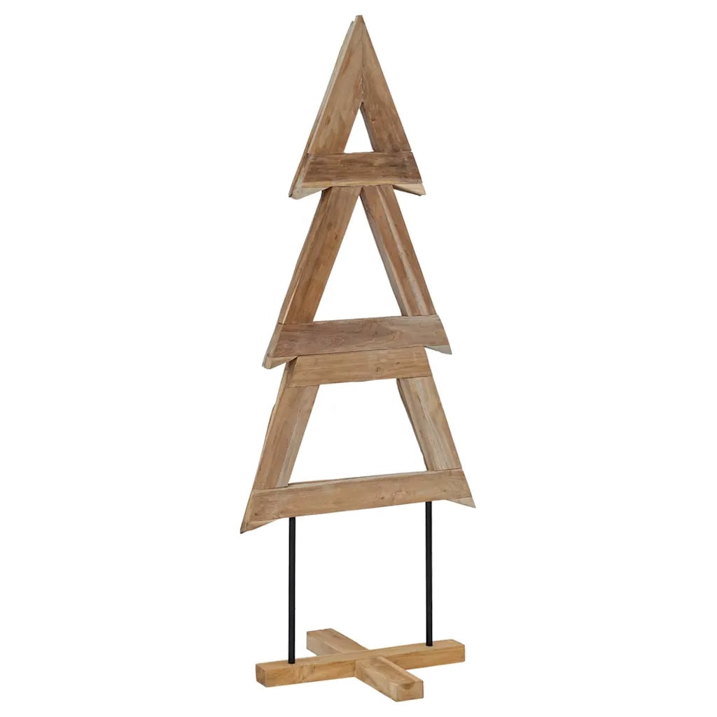 Albero di Natale Marrone 149,5 cm Legno massello di teak