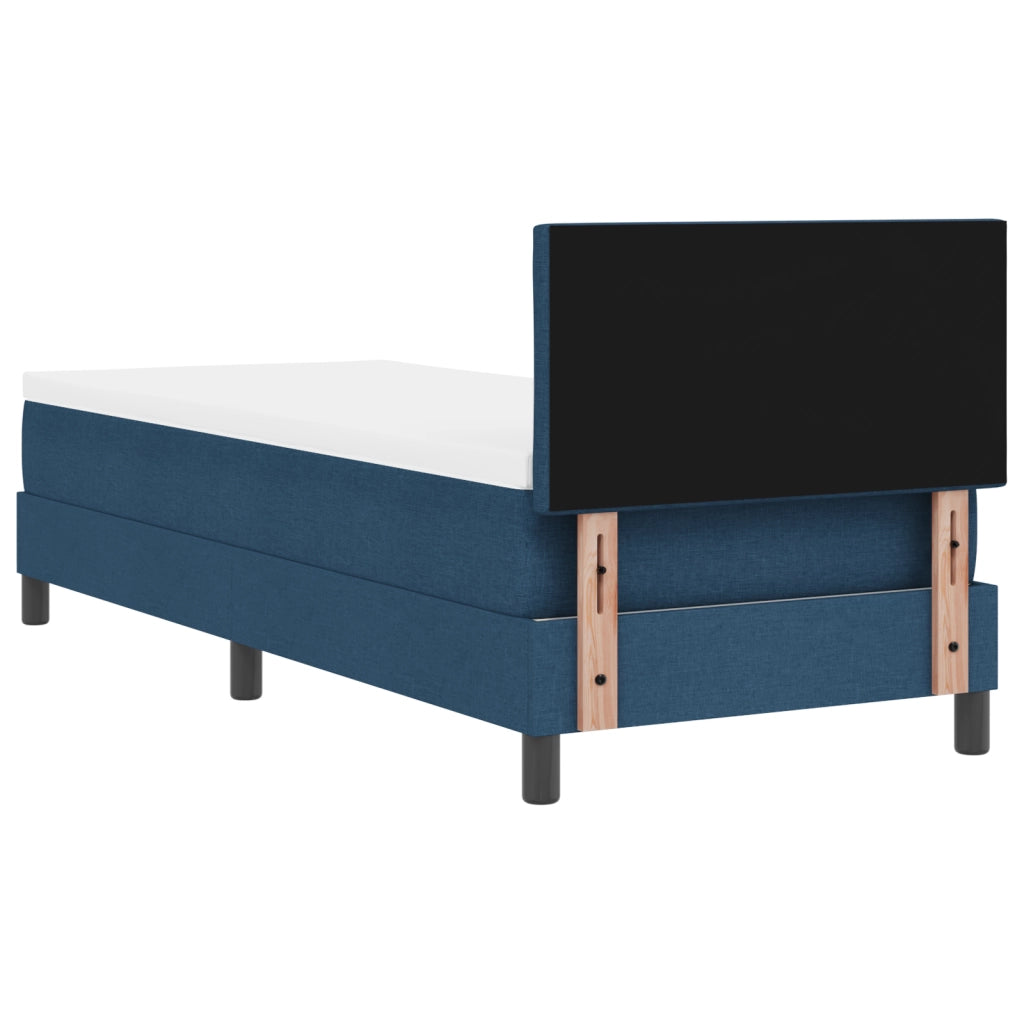 letto a box con materasso blu 80x200 cm in tessuto