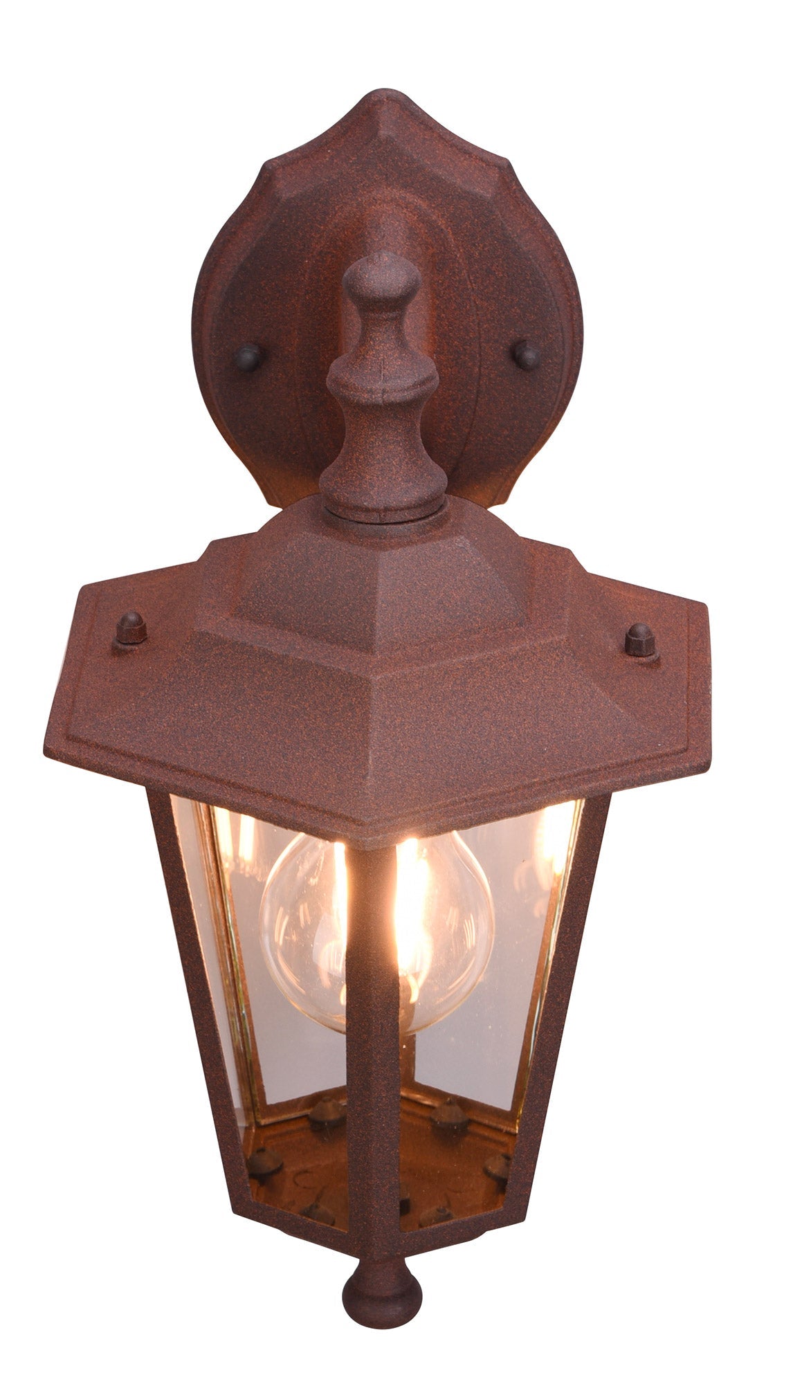 Applique da Esterno Attacco E27 in Alluminio Ruggine