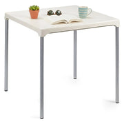 Brownstown, Tavolo da Esterno 4 Posti Made in Italy, 75x75x72h cm Bianco
