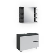 Vicco Set mobili bagno Antracite 2 parti