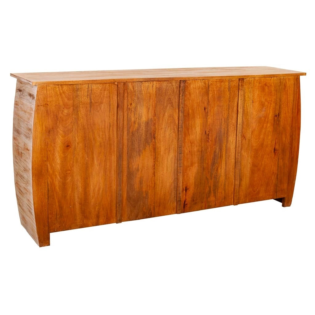 Credenza in legno finitura artigianale 165x40x83h cm