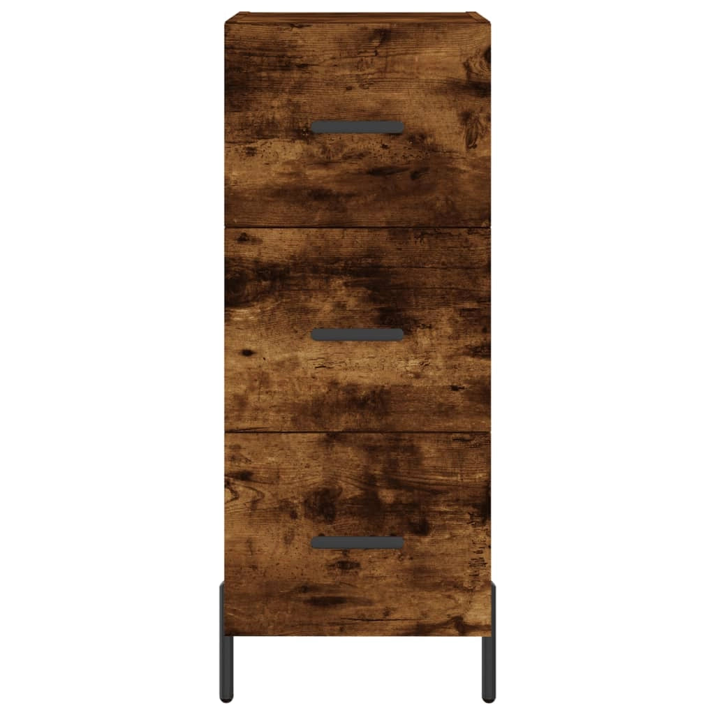 Buffet credenza cassettiera armadio mobile contenitore organizer cucina soggiorno salotto alto 34,5 x 34 x 180 cm legno ingegnerizzato marrone 02_0033210
