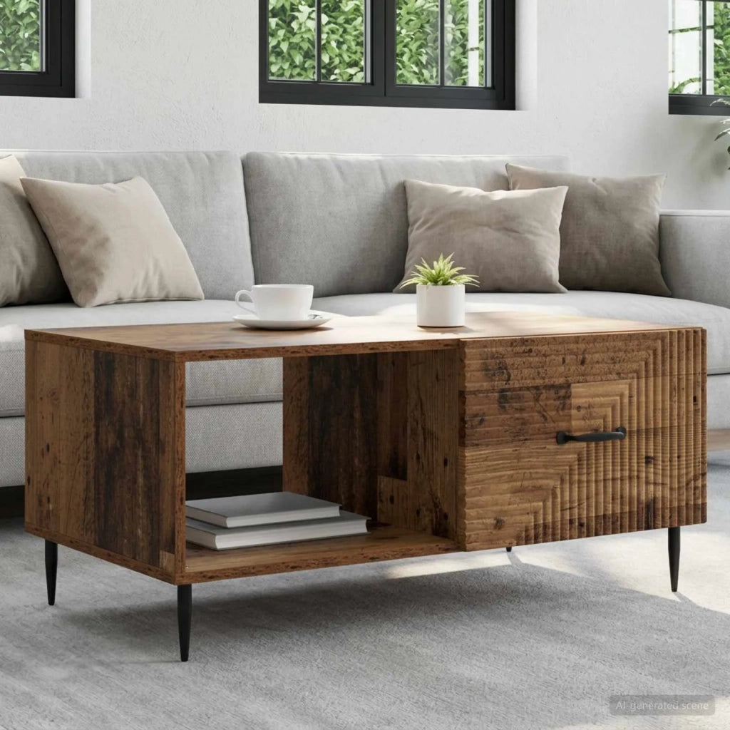 Tavolino da salotto Legno antico 90 x 50 x 40 cm 894963