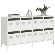 Credenza Bianca 135x39x73,5 cm in Acciaio Laminato a Freddo 3307172