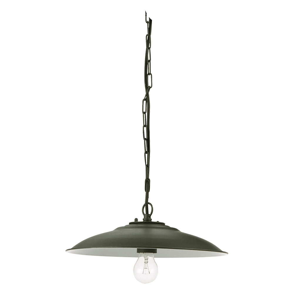 APPLIQUE A SOSPENSIONE CON CATENA 'ANTIQUE' 25 W - cm 30 x 7 x 11 grigio  - SOVIL