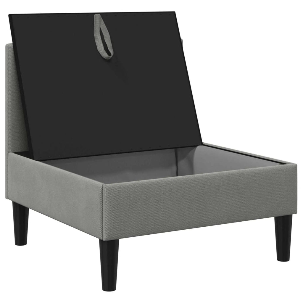 Divano Medio con Storage Grigio scuro Velluto 42027120