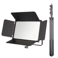 LED Niova 150-F Pro luce d'area incl. treppiede per lampada, luce d'area da 150 W con bicolore, luce da studio con luminosità dimmerabile, luce video con radiocomando