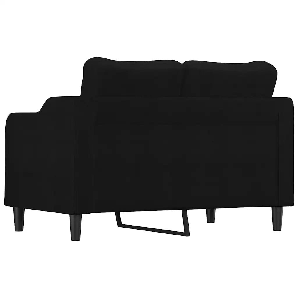 Divano a 2 Posti Nero 120 cm in Tessuto 359355