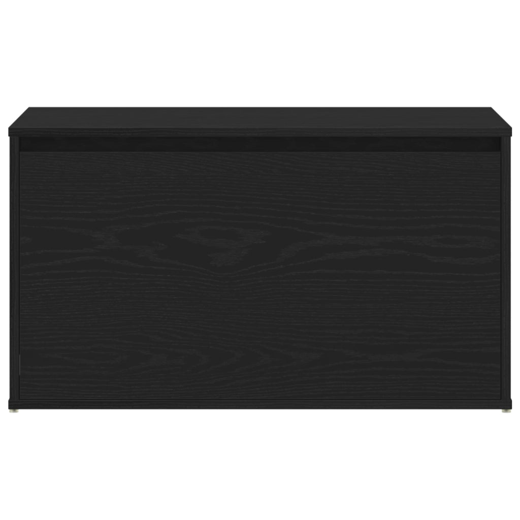 Panchina Hall  nera in rovere 80x40x45 cm in legno ingegnerizzato