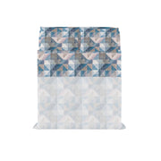 Set Lenzuola Matrimoniale con Stampa Sopra Sotto e Federe Linea River Sepik Blue
